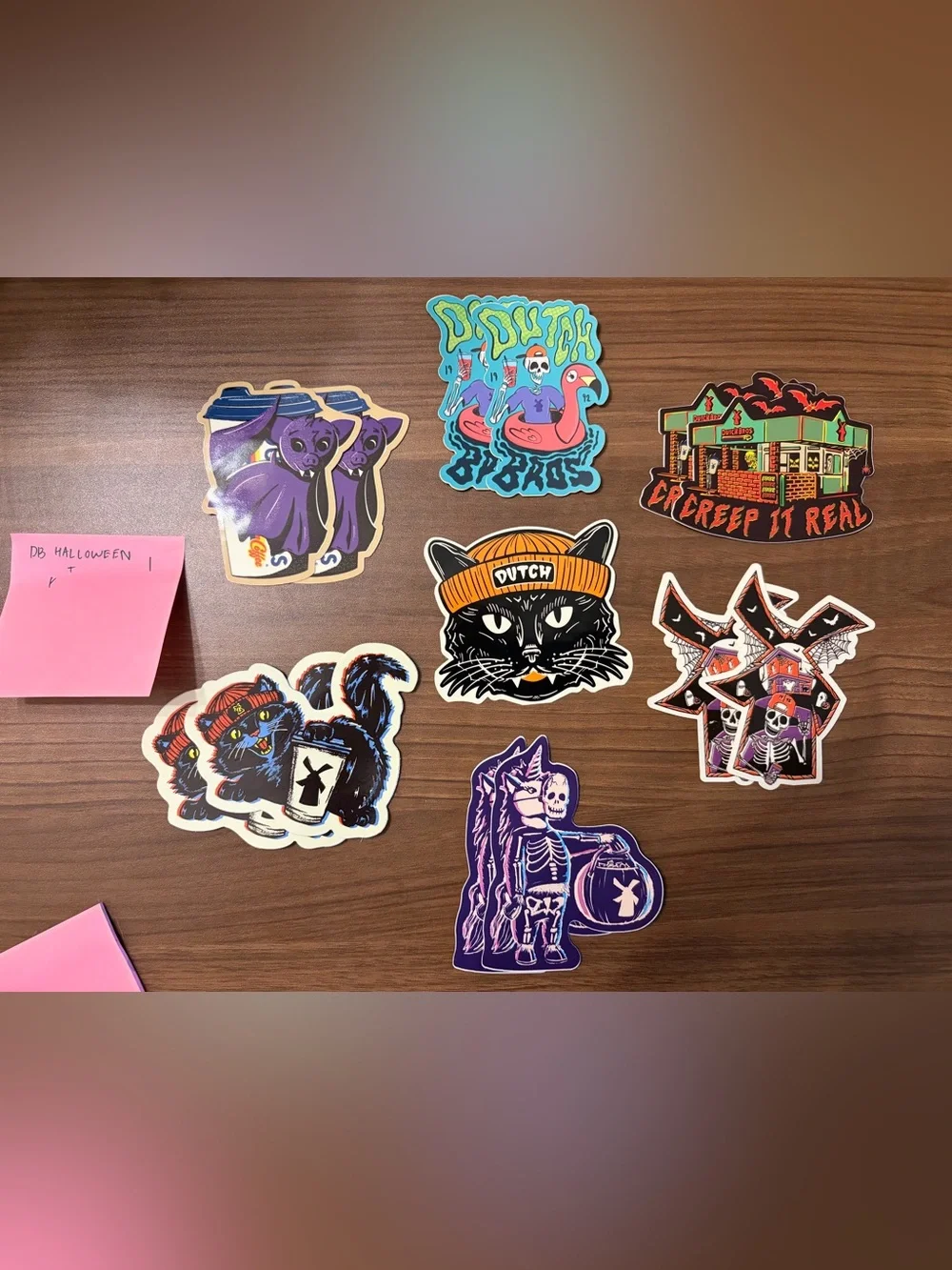 Dutch Bros Halloween Stickers